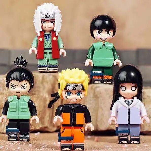 Naruto e Hinata blocos de casamento, irmãos Uchiha, luta Sakura, Deidara VS  Gaara, presentes Anime, presente perfeito, excelente - AliExpress