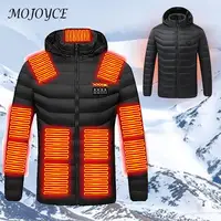 21 Areas Heated Jacket Men Ski Thermal Clothing Heated Coat Heatable Cotton Jacket for Outdoor Hunting Hiking Camping Skiing 1