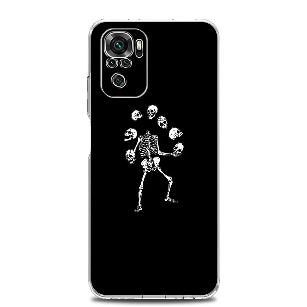 Clear Skeleton Design Phone Case – Transparent Fun Print Cover