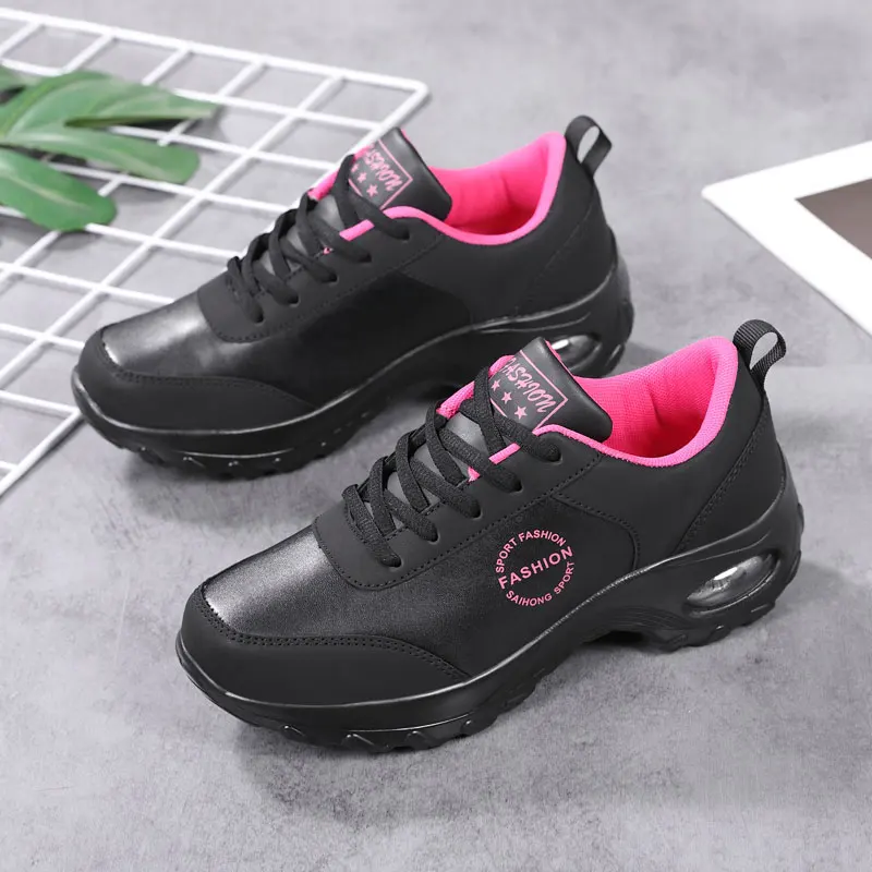Women Toning Shoes Soft Air Cushioning Fitness Shoes Damping Running Non Slip Ladies Tennis Sports Trainers Walking