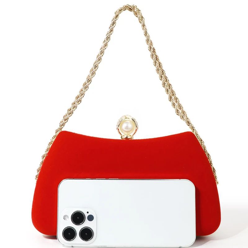 Women Suede Evening Bag Diamond Rhinestone Evening Clutch Crystal