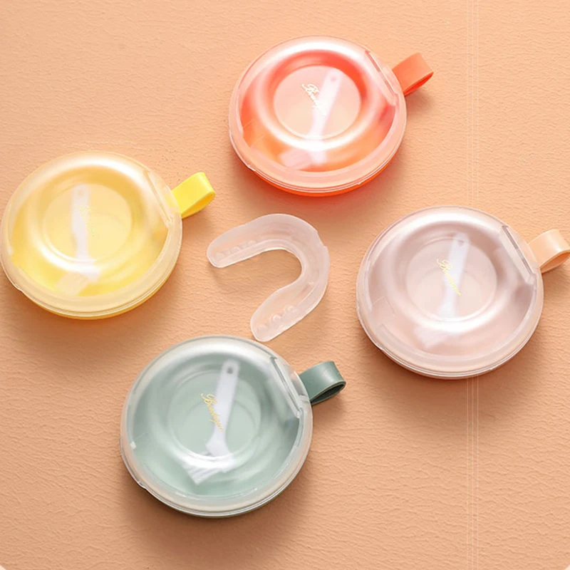 

Portable Teeth Brace Storage Box Invisible Oral Retainer Case ABS Dust-proof Denture Tooth Corrector Container Organizer