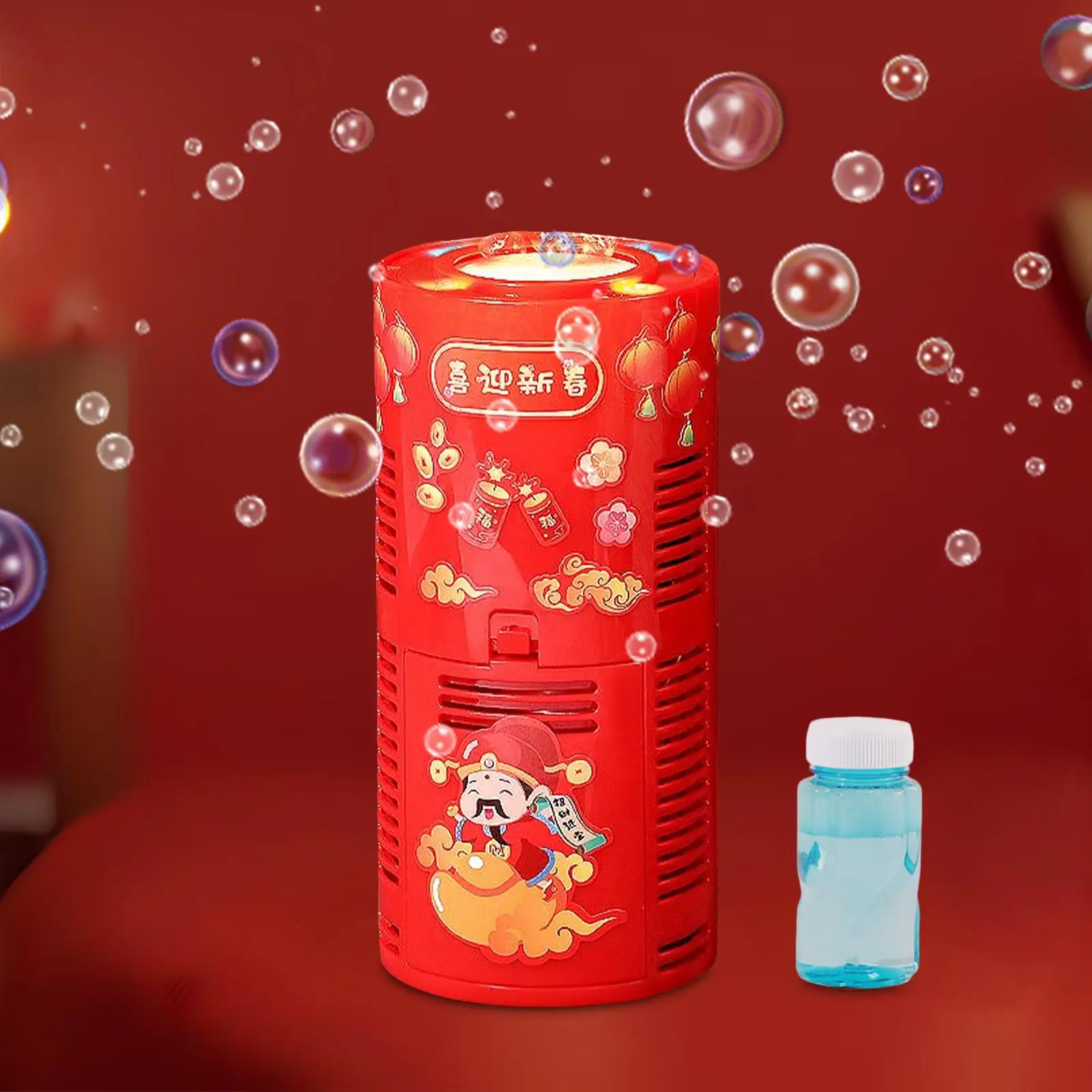 Automatic Bubble Maker Toy and Bubble Water with Lights Music Bubble Game for Kids Birthday Party Celebrate Indoor Outdoor