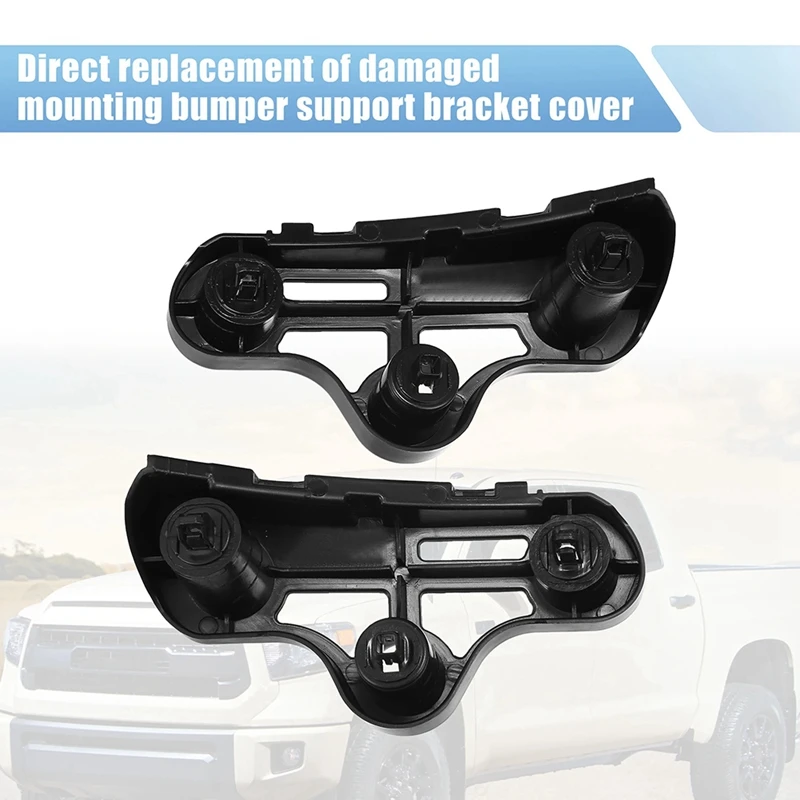 Toyota Sequoia 2007-2021 사이드 범퍼 지지대, 전면 범퍼 브래킷 장착, 52116-0C020, 52115-0C050, 1 쌍