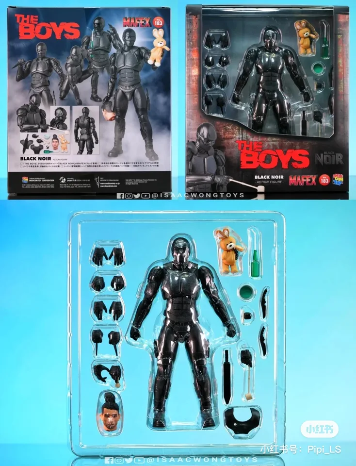 In Stock MAFEX 183 The Boys Black Noir Anime Action Figures Toys