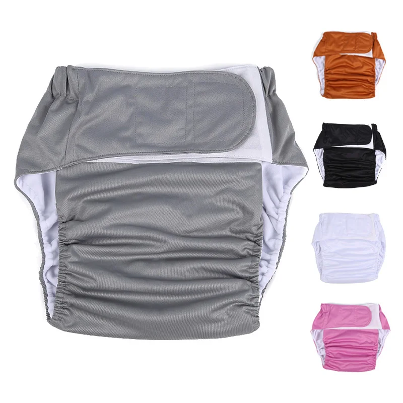 Size Adjustable Eldly Large Big For Men Women Disability Adult Cloth Diapers Nappy Waterproof Reusable Hygiene Incontinent Pants