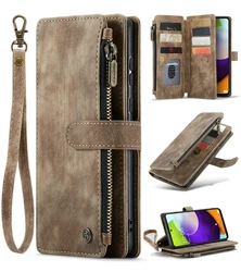 Leather Wallet Phone Case - Elegant and Durable Protective Cover - Samsung Galaxy Z Fold4 (Brown)