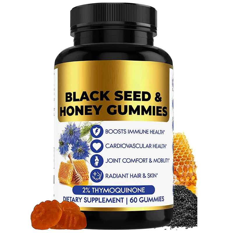 60capsulesblackseedoilhoneyjellyenhancesimmunecardiovascular