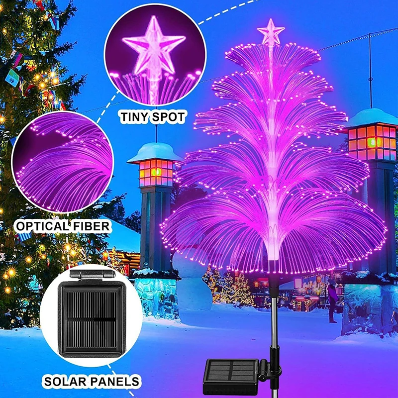 Solar LED Lights 7 Color Change Waterproof Outdoor Garden Decor Lawn Lamp