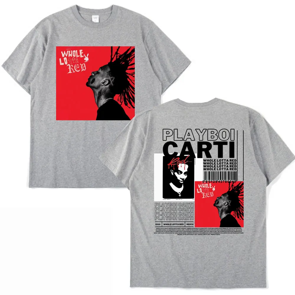 Rap Playboi Carti New Album Whole Lotta Red Graphic Print T Shirt