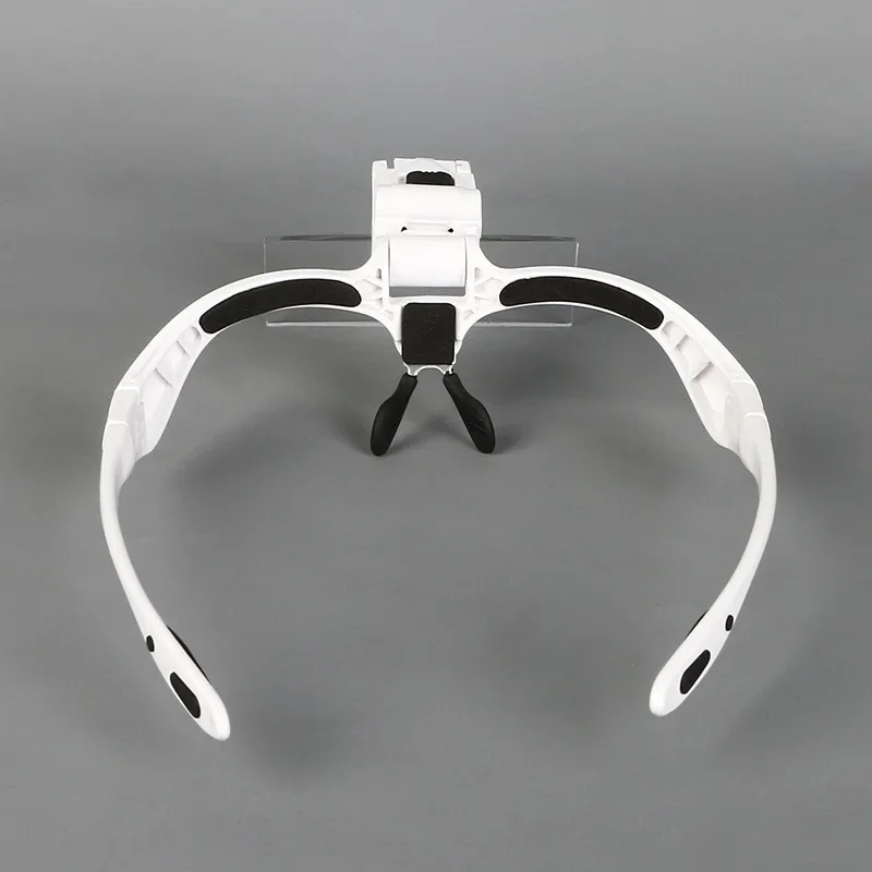 Headband Illuminated Magnifier 1x 1.5X 2.5x 3.5x Eyewear Magnifying Glasses with 2 Led Lights Loupe For Repairs Tool Toys Gift magnifying glass headband magnifier head wearing magnifier