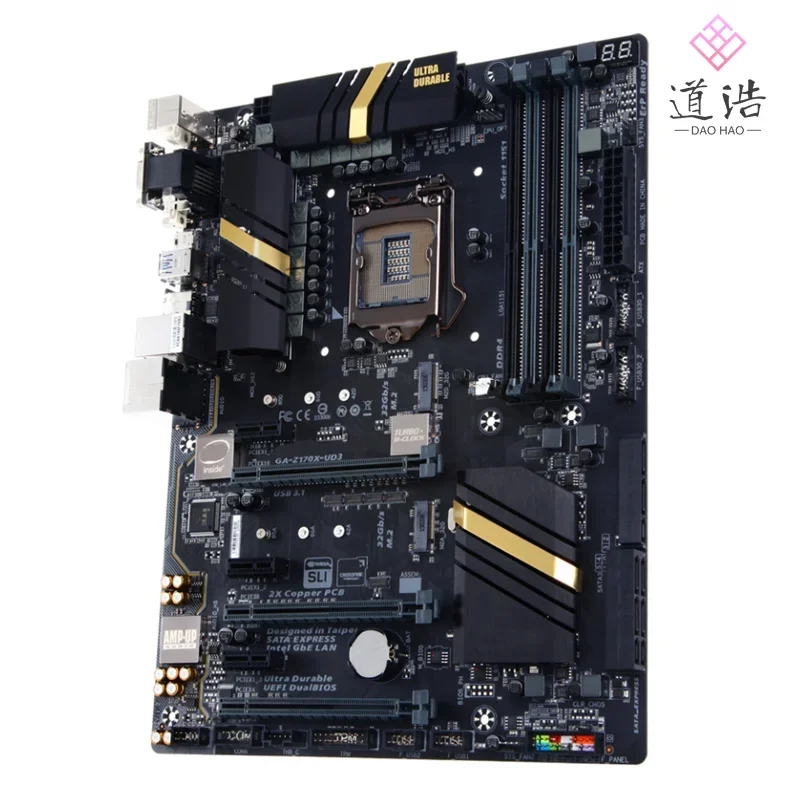 For GA-Z170X-UD3 Motherboard 64GB 2*M.2 6*SATA3.0 LGA 1151 DDR4 ATX Z170 Mainboard 4 For GA-Z170X-UD3 Motherboard 64GB 2*M.2 6*SATA3.0 LGA 1151 DDR4 ATX Z170 Mainboard - Image 2