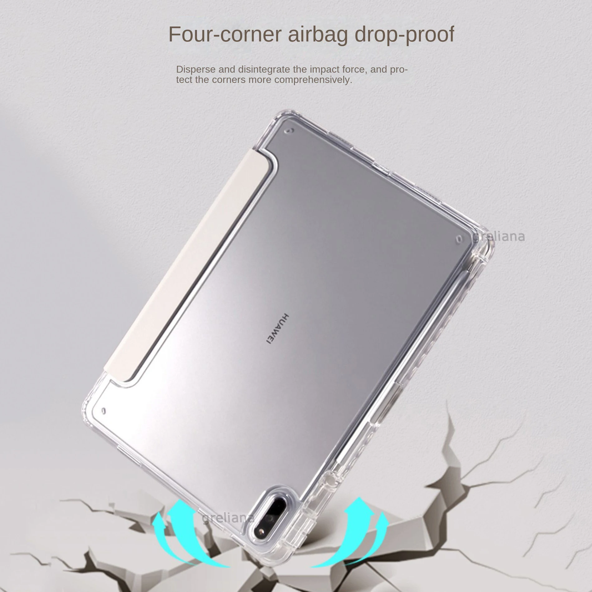 Hülle Für Huawei MatePad 11.5 S 2024 – 360° Drehbar, PU Leder, Standfunktion, Braun
