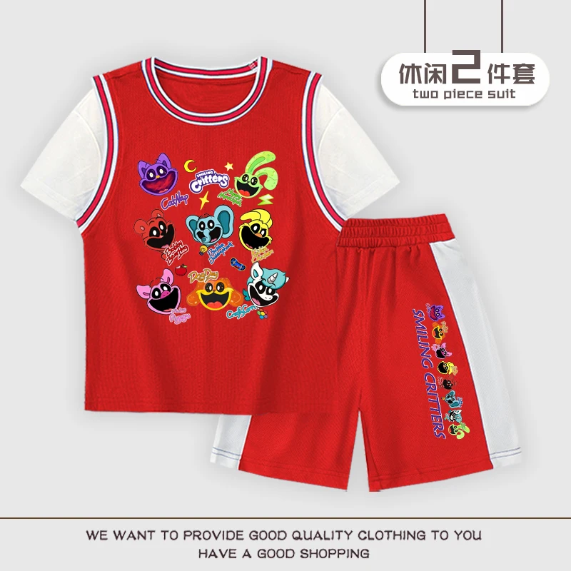 

2024 New Boys' and Girls' Summer Sport Jerseys Set Child's Basketball Uniform, Baby Kids Boys' and Girls' Sports Clothe s 2