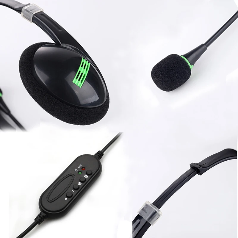 Enhanced Wired USB Gaming Headset with Microphone for PC, Gaming, and Office Use