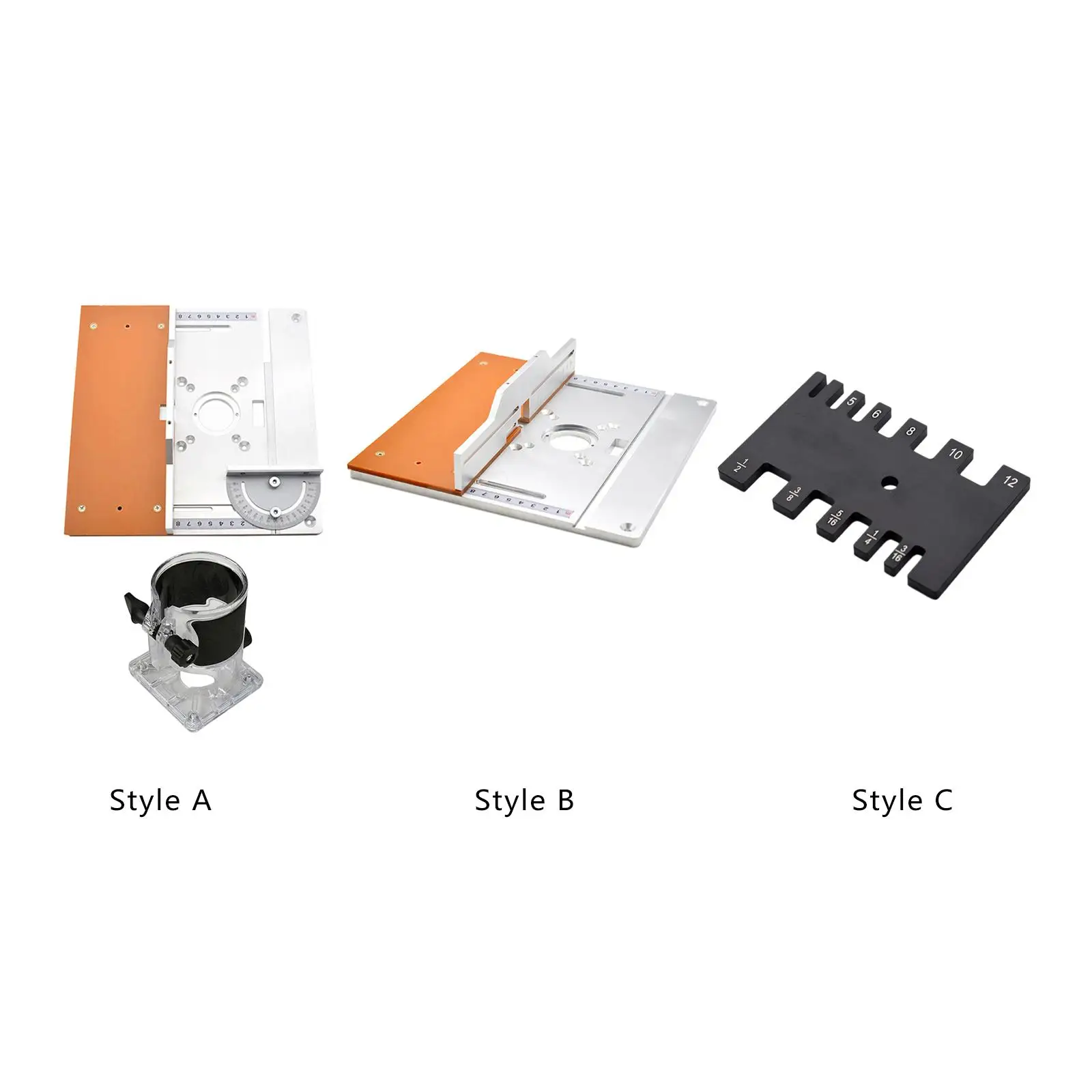 

Insert Plate Router Templates Gauge Guide Flip Board Sliding Brackets Table Saw Trimmer Tools for Engraving Machine Woodworking