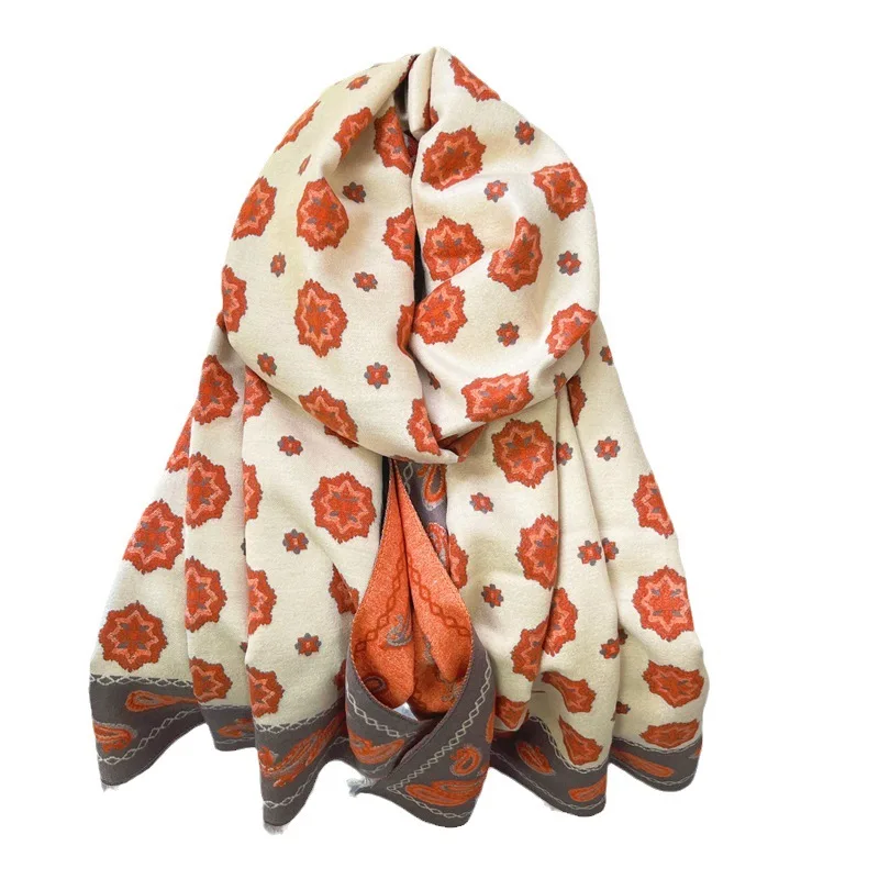 

Cashmere Scarf Pashmina Blanket Female Thick Foulard Bufanda Fashion Hijab For Women Winter Shawls Wraps Pashmina Head Scarves