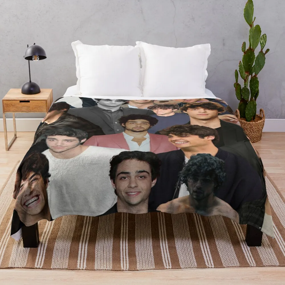 

Noah Centineo photo collage Throw Blanket Decorative Sofas Soft Big Nap Blankets