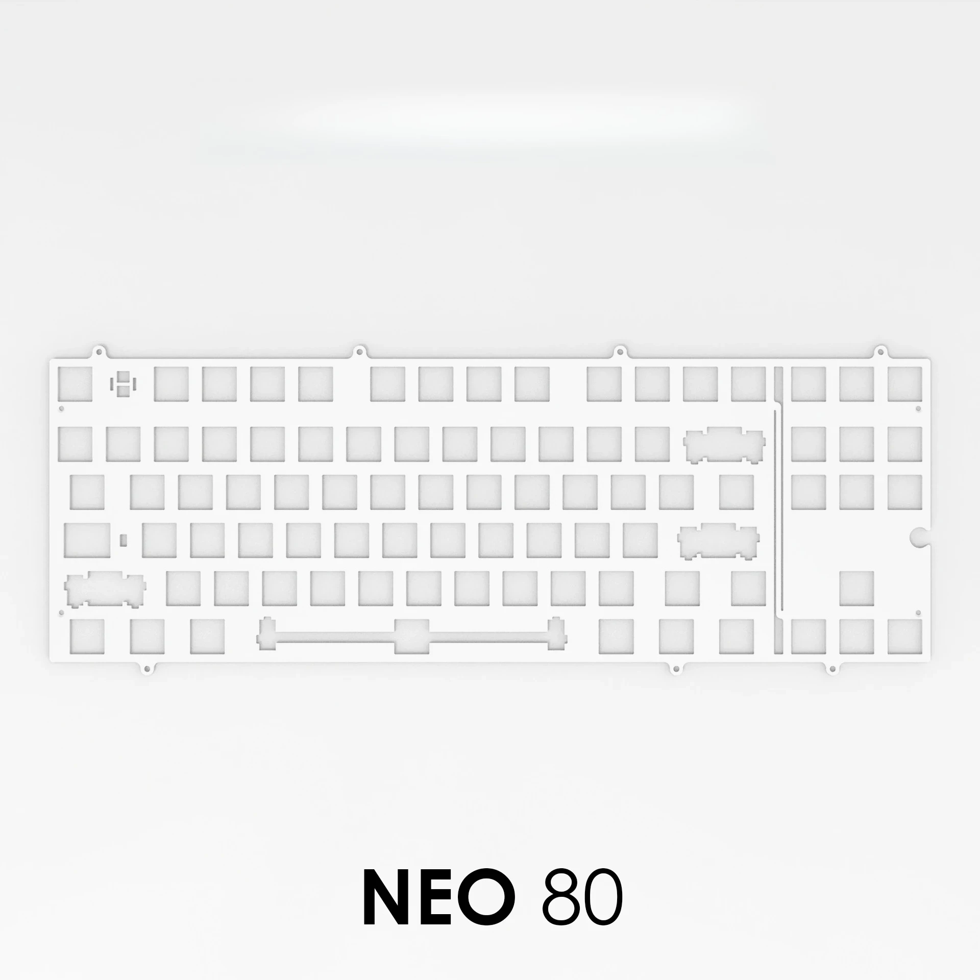 Neo 80 キーボードプレート PC PP POM FR4 アルミニウム CF Neo 80 キーボードプレート PC PP POM FR4 アルミニウム CF