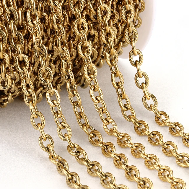 Gold Chains Jewelry Making  Bracelet Findings Accessories - Jewelry  Findings & Components - Aliexpress