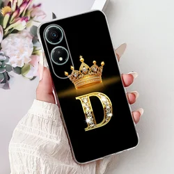 Custodia per telefono in silicone morbido con lettere di moda di lusso - Cover posteriore stilosa