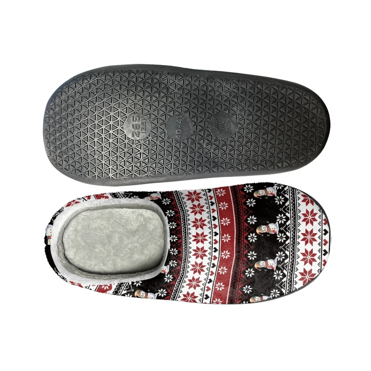 Indoor Christmas Gifts Cotton Slippers Winter Cozy Home Flats Footwear Dropshipping Comfortablefor Non-slip Couple Warm Slippers