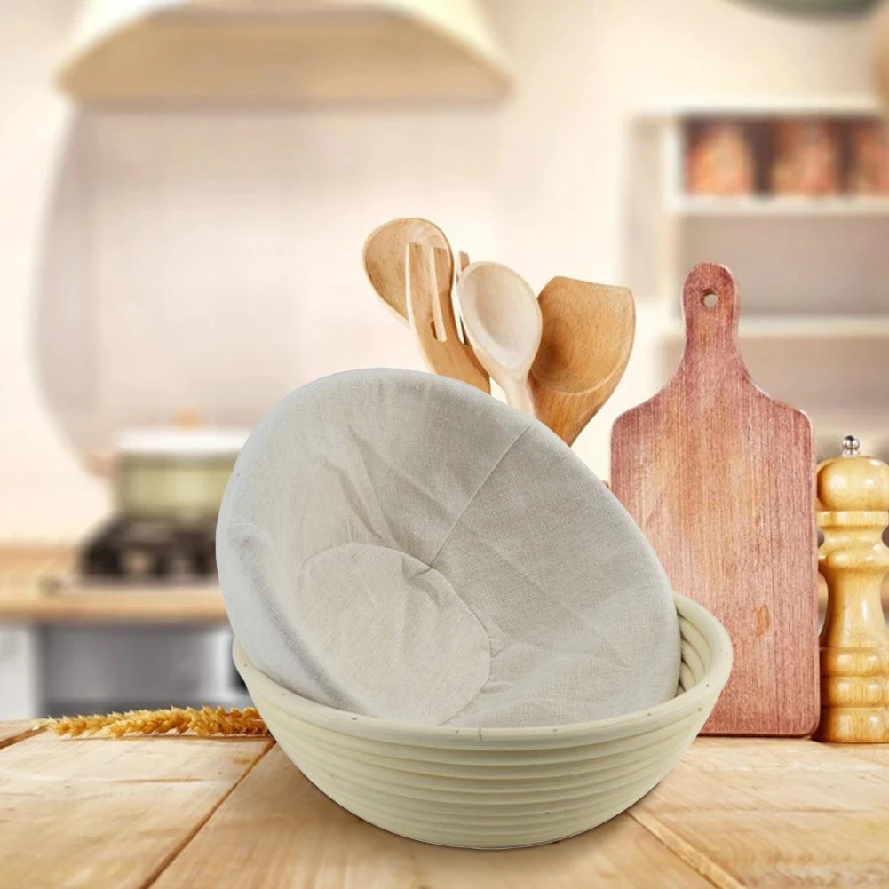 9 Inch Round Dough Basket Cover Breathable Basket Cloth Liner Cotton