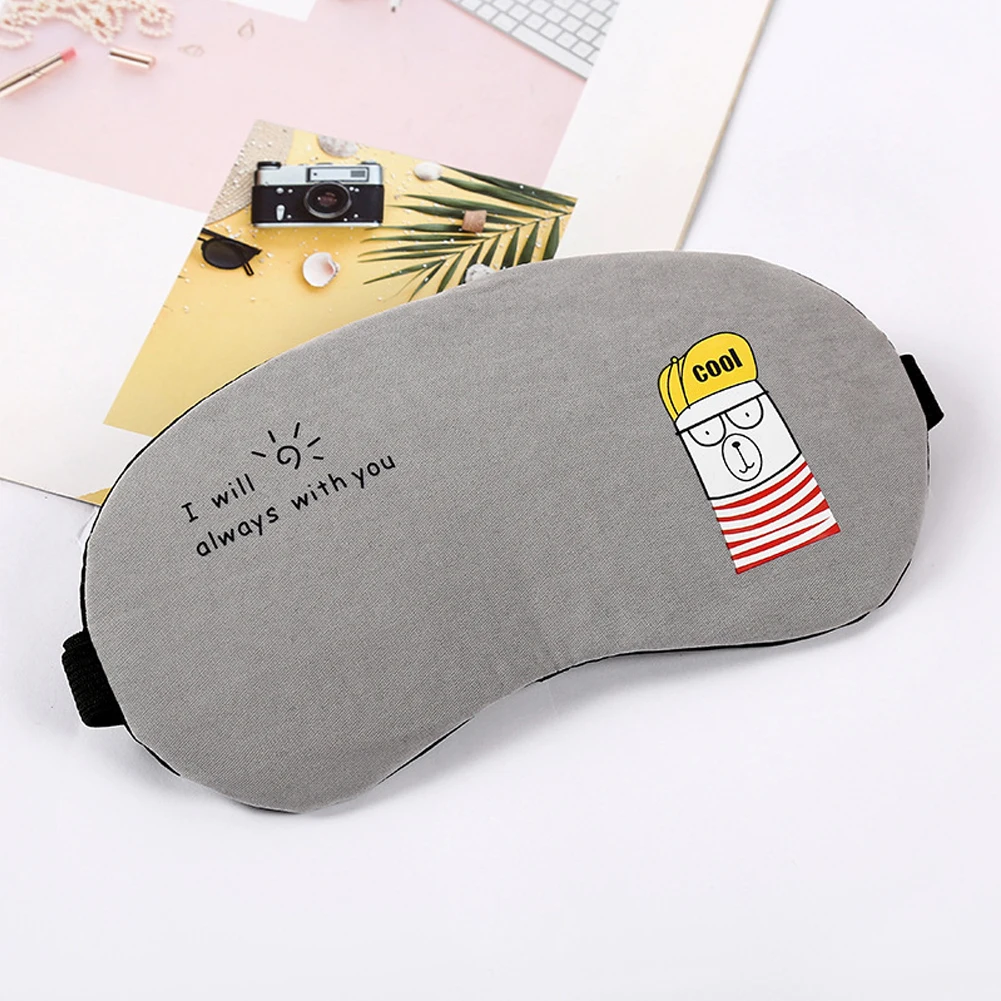 Eye Mask Eye Patch Sleeping Eye Mask Cotton Soft Sleep Aid Travel Rest Eye Shade Cover Blindfold Unisex Women Men 13 Styles Optinal 1PCS