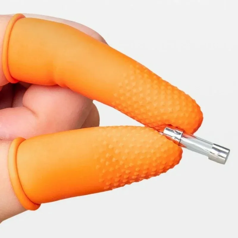 Disposable Non-slip Latex Finger Cots Anti-static Rubber Fingertips Protector Gloves Multipurpose Home Kitchen Cleaning Tools disposable gloves disposable finger covers