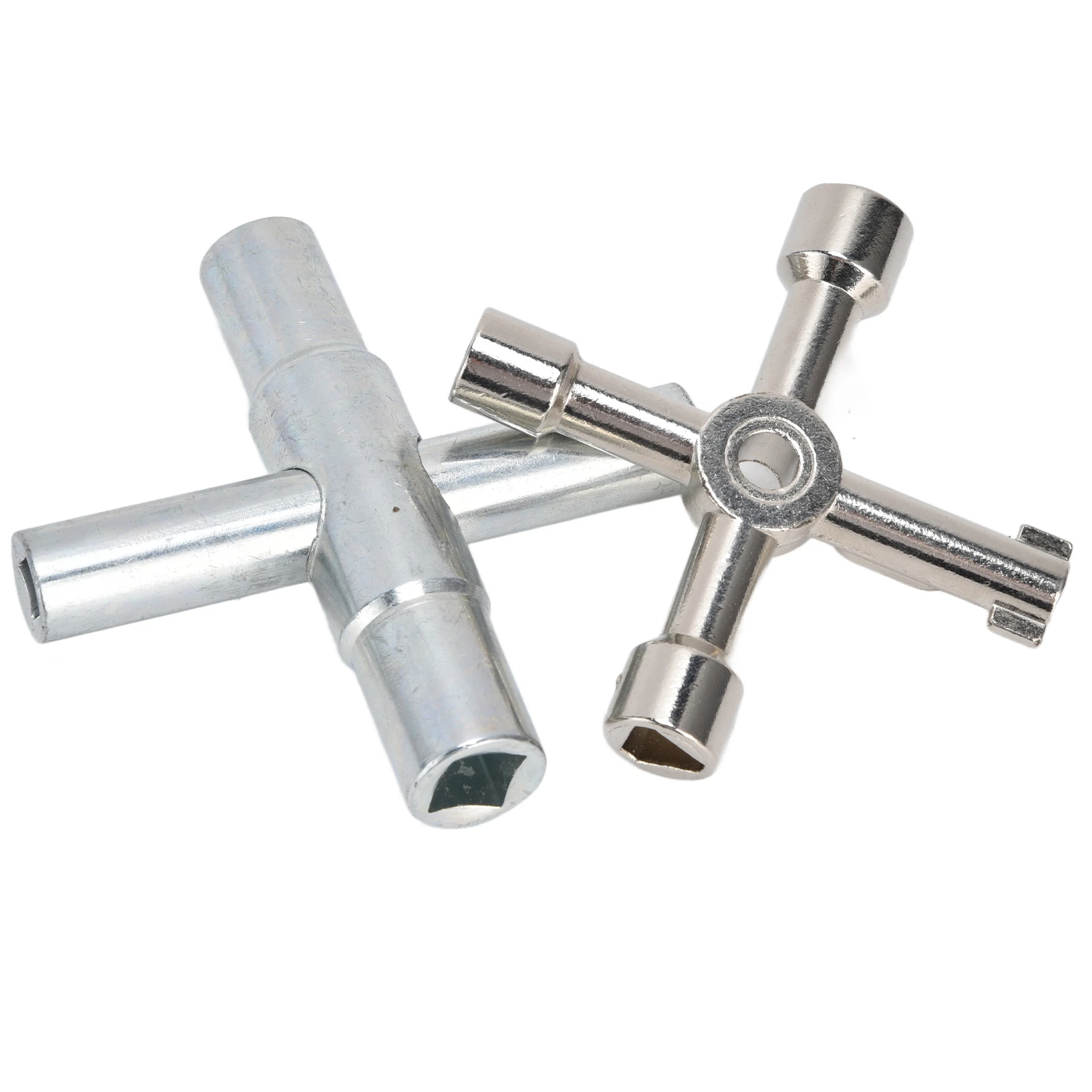 Sillcock Key 4 Way Small Compact Portable Convenient Practical Rotating Screws for Power Gas Faucet Key Faucet Tool