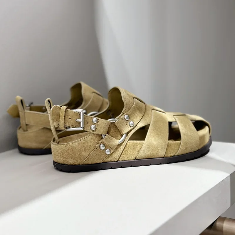 Classic 2-Strap Sandals with Suede Footbed Lining - 40 EU main image 1
