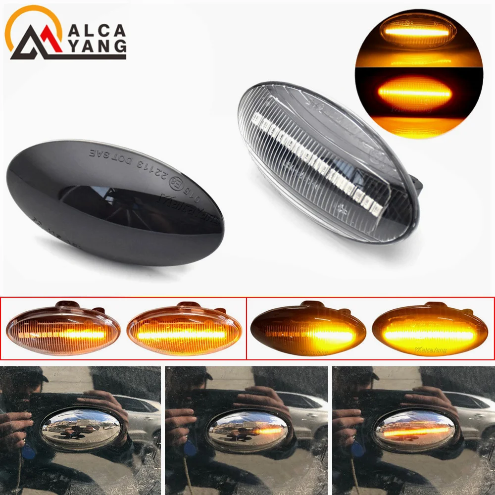 

2pcs Dynamic LED Side Marker Turn Signal Lights Indicator Amber Repeater Car Lights For Suzuki Swift Jimmy Vitara SX4