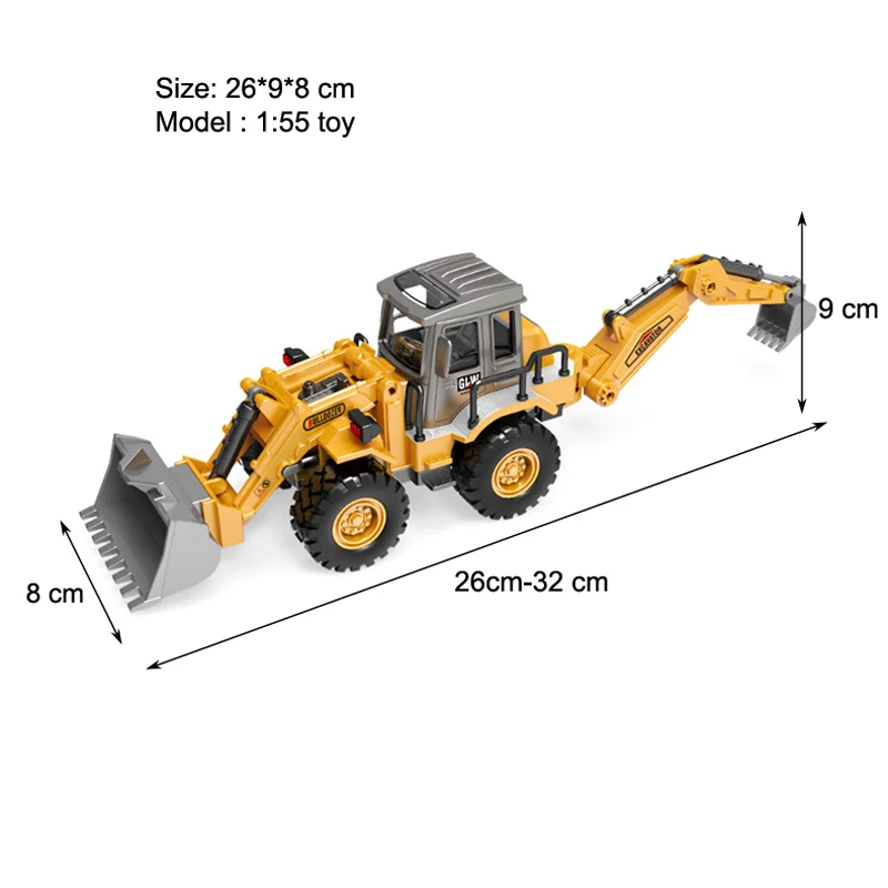 Diecast Alloy Construction Vehicle Toy Set