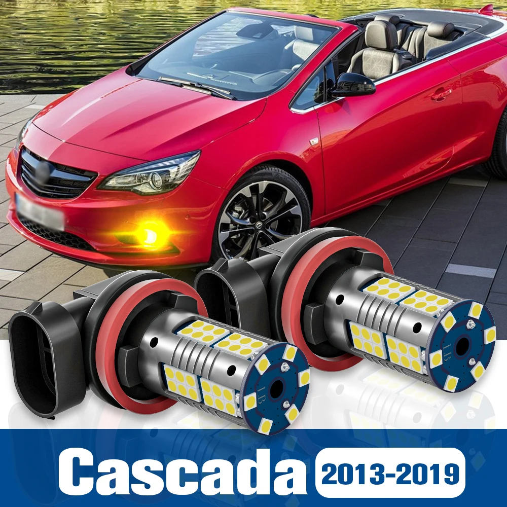 

2pcs LED Fog Light Blub Lamp Accessories Canbus For Opel Cascada 2013-2019 2014 2015 2016 2017 2018