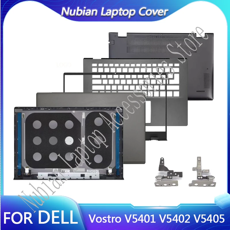 DELL Vostro V5401 V5402 V5405 노트북 LCD 뒷면 커버, 전면 베젤 하인그 팜레스트 탑 케이스, 02H8GP 0RJ4V9 그레이