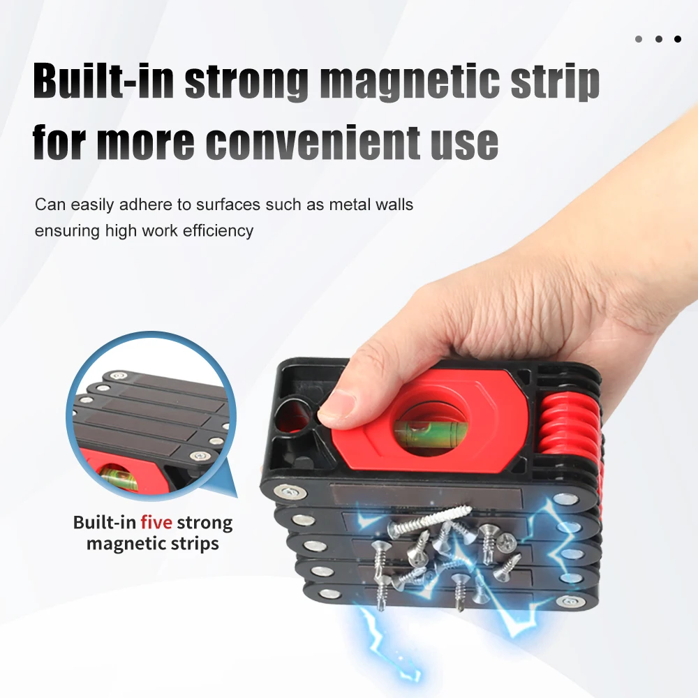 Foldable Angle Finder Protractor Multifunction Level Ruler Angle Measuring Tool 45-degree bevel With Horizontal Vertical Bubble 3
