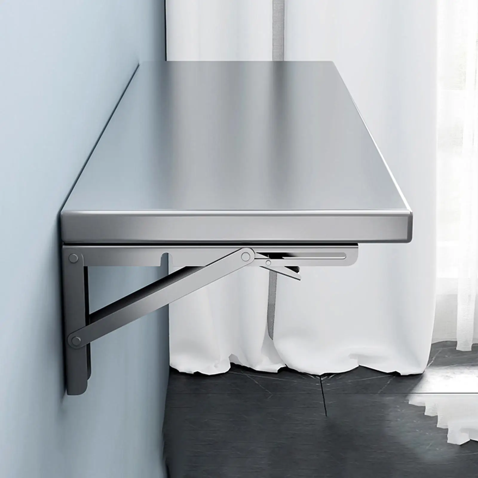 Drop Down Folding Concession Shelf Floating Shelf Home Food Stand Serving for Dining Room Utility Room Hotel Food Truck