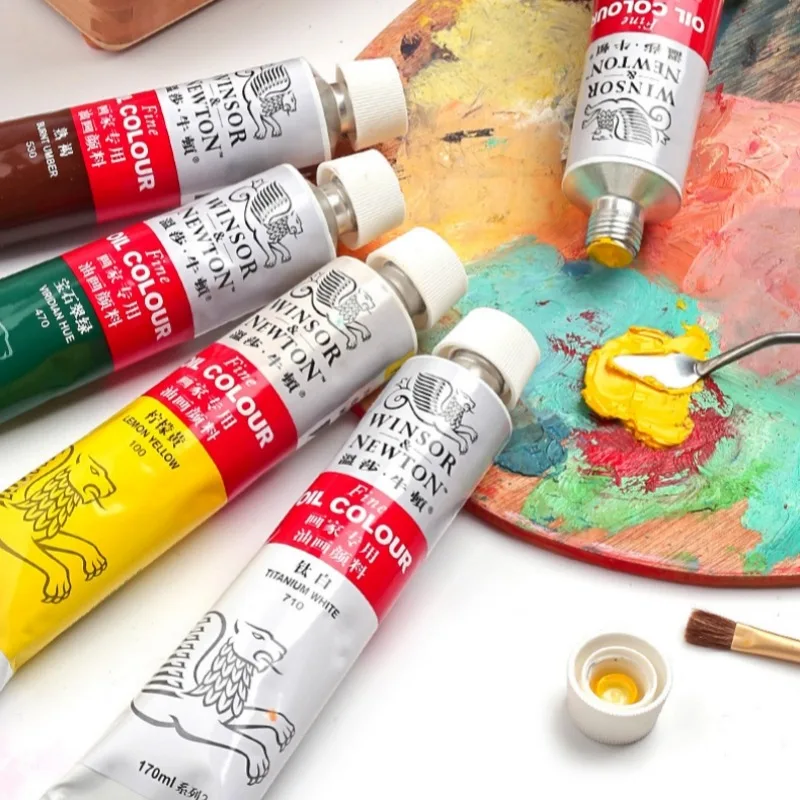 Oil Painting Pigment Set 12ml/Tube Color Acrylic Paints 12/18/24 PCS Winsor & Newton for Artists Students