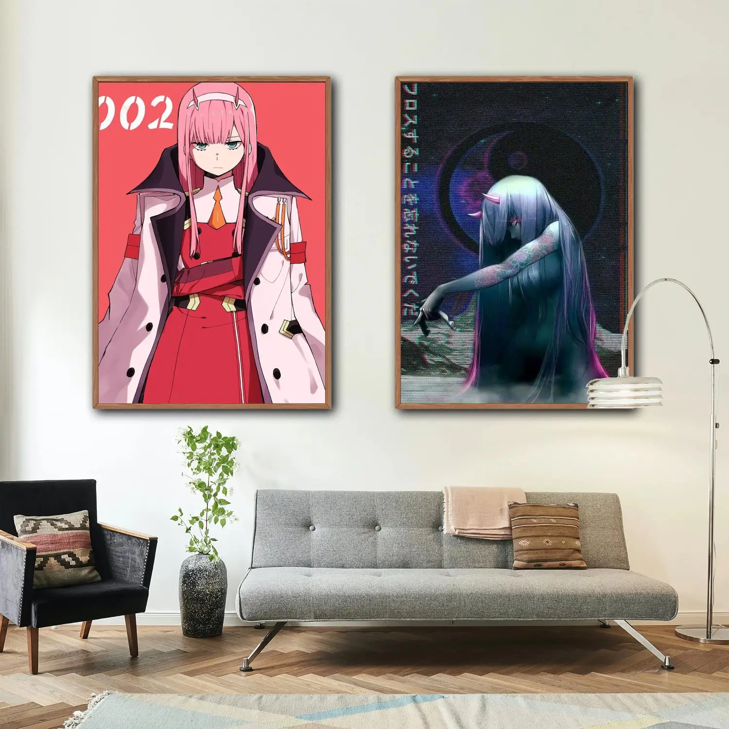 

franxx TV show Poster Painting Canvas Prints 24x36 poster Bedroom Large home decor Wall Art Picture canvas wall