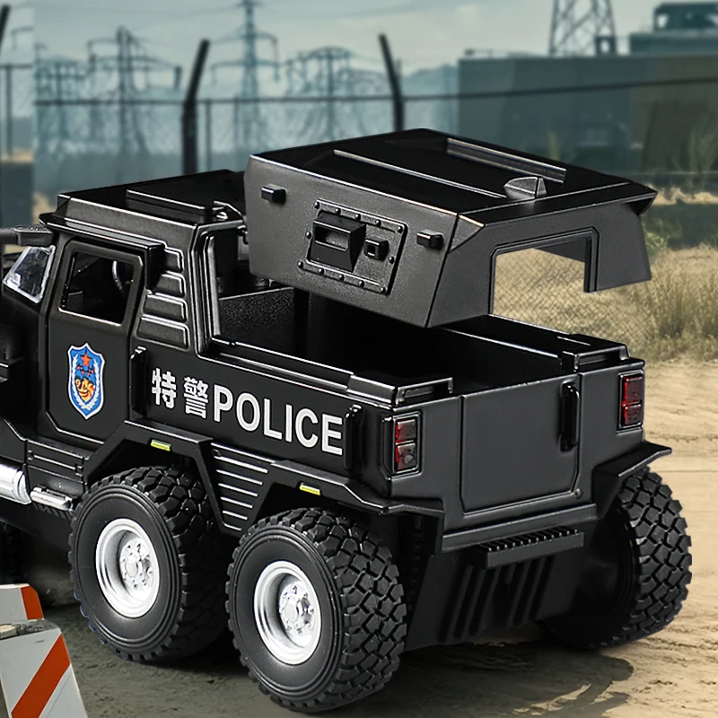Alloy Car Model Diecasts & Toy WAT City Police Truck Model Diecast Vehicles Toy Cars Kid Toys For Children Gifts Boy Toy - 6