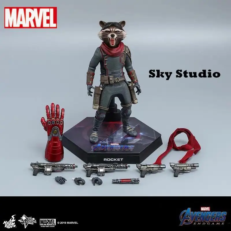 

В наличии HotToys 1/6 MMS548 ракетка енот Мстители: Endgame Ver. Оригинальная Коллекционная Фигурка аниме экшн-модель игрушки