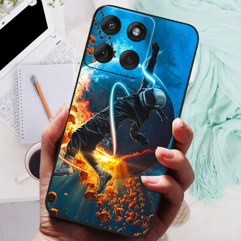 Sleek Black TPU Silicone Protective Phone Case