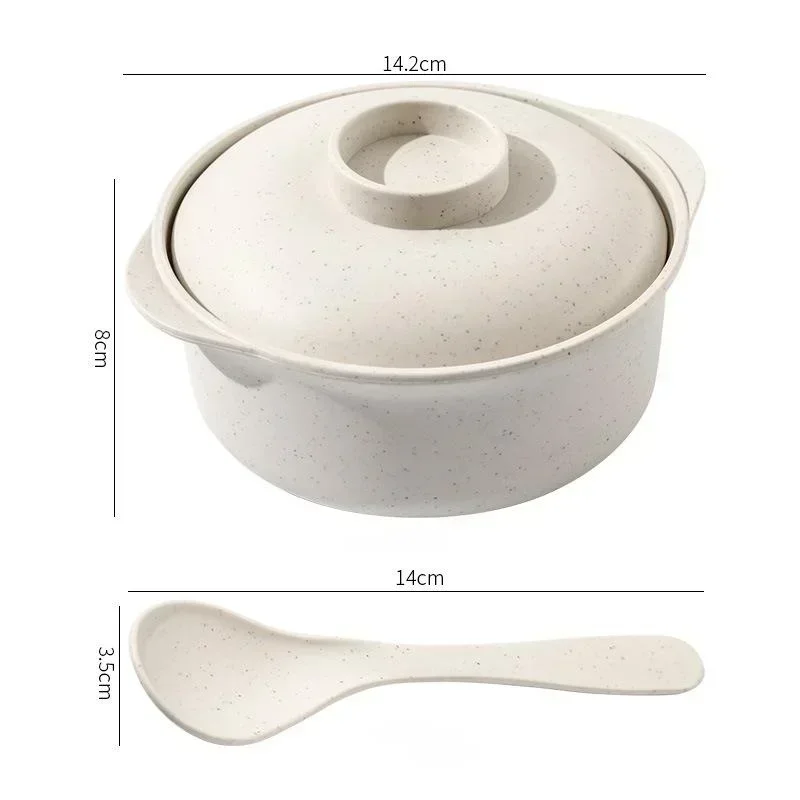 Multi-Use Instant Noodle and Soup Bowl with Lid for Students & Restaurants