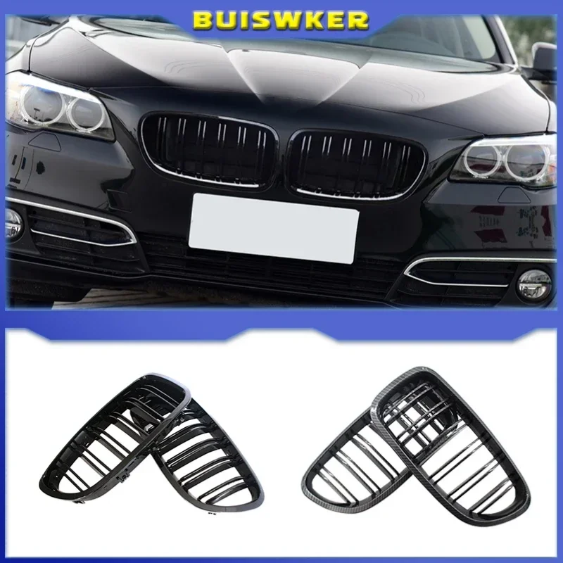 Grill Grille Glanz Schwarz Niere Sport für BMW F10 F18 F02 F11 M5 10-15  Dual Lamellen - AliExpress