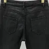PFNW High Quality Men's Trousers Darkwear Classic Versatile Wax Coating Craft Slimming Basic Jeans Black Runway Pants 28W5606 5