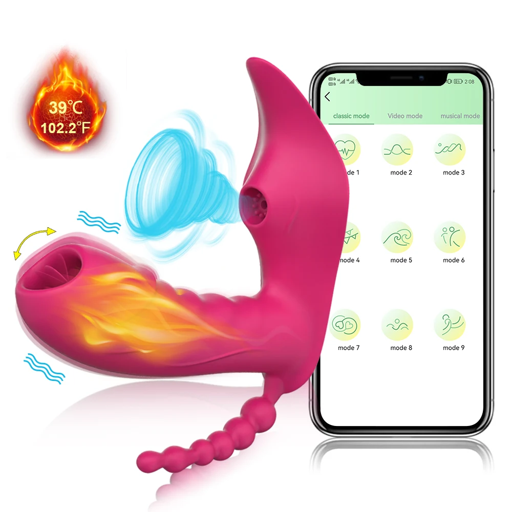 Bluetooth-APP-Dildo-Vibrator-Female-Wireless-Long-Distance-Remote