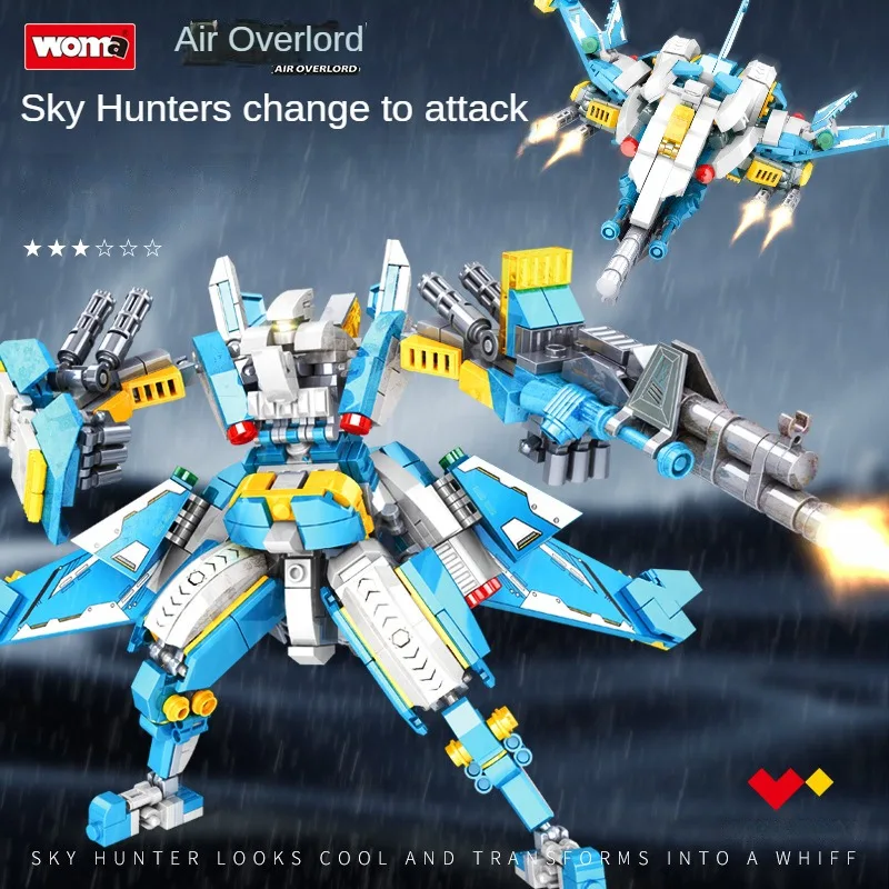 

Building Blocks Deformation Warrior Mecha Model - The Ultimate DIY Small Particle Children's Assembly Kit