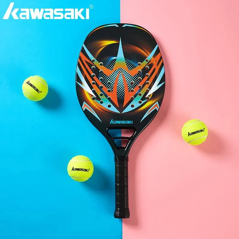 Kawasaki Power 20 30 Beach Tennis Racket Carbon Fiber and Glassfiber With Grips