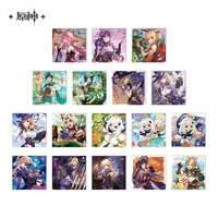 Sunsyea Genshin Impact Official Merch miHoYo Original Birthday Series Paper Board Xiao Diluc Shenhe Raiden Shogun