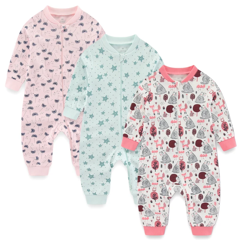 The Santiago - Baby Unisex 5pcs Cartoon Print Romper Set F main image 0